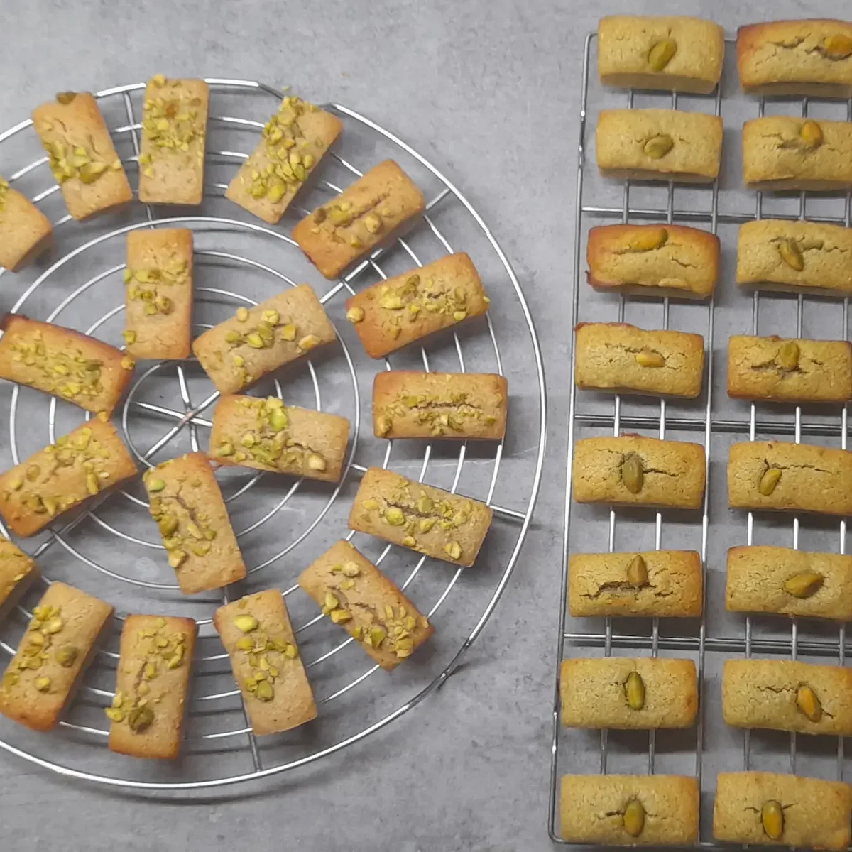 Financiers pistache