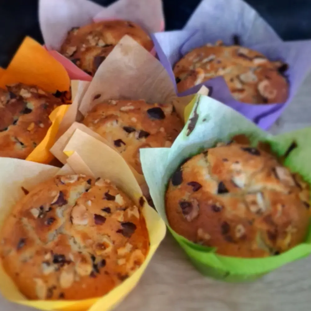 Gâteaux Traditionnels en Bretagne - Muffins choco-noisette